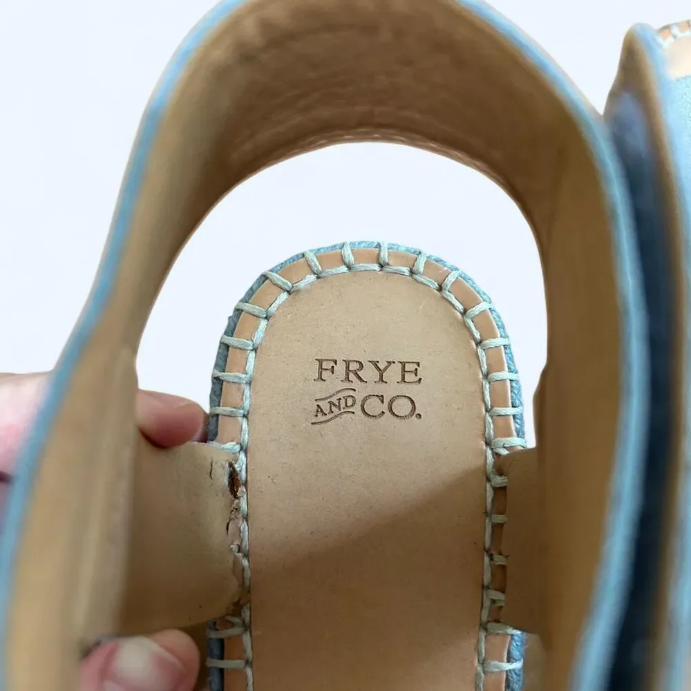Frye blue suede